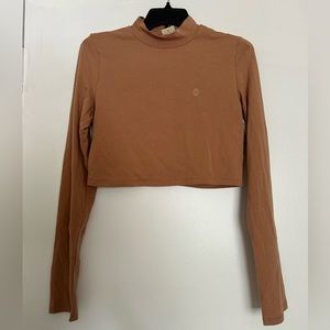 Aeropostale Mock Neck Long sleeve crop top